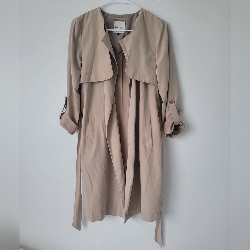 BlendShe Tan Trench Coat Size M
